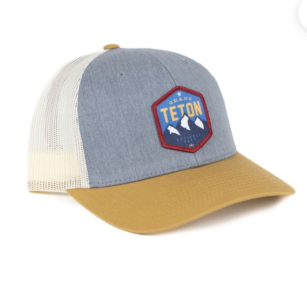 TriPine Grand Teton National Park Trucker Hat Adjustable Mesh